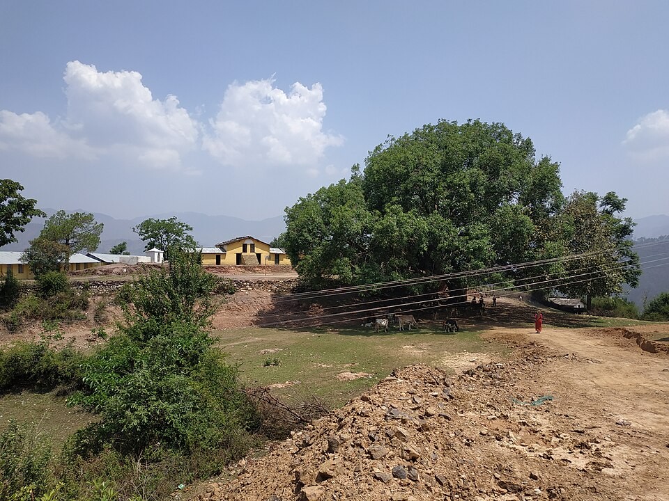 A village school in the hills of Nepal